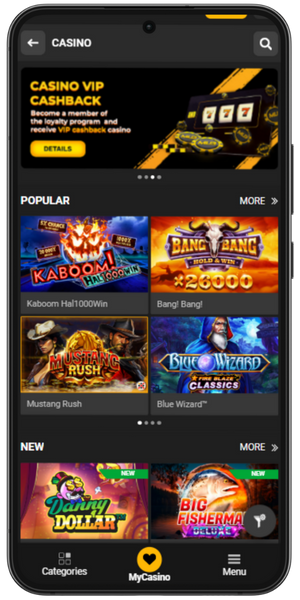 Melbet app casino game