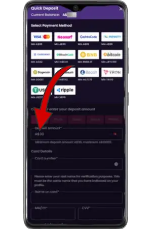 VegasNow Casino AUD payment methods