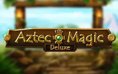 Stone temple artwork on the Aztec Magic Deluxe cover by BGaming
